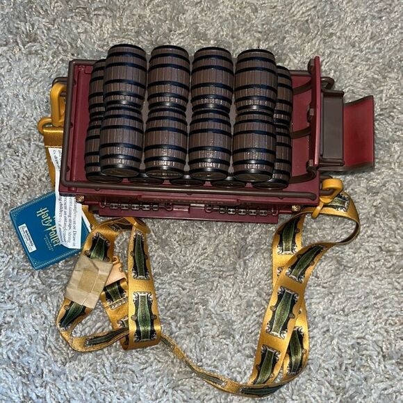 NWT Universal Studios Hollywood Harry Potter Butterbeer Cart Candy Bucket Contai - Picture 2 of 12